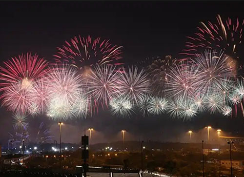 郯城县焰火晚会